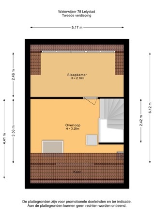Floorplan - Waterwijzer 78, 8224 AS Lelystad
